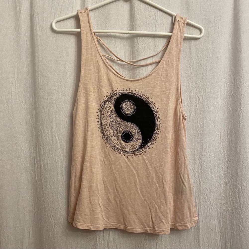 Pink yin yang tank top from H&M